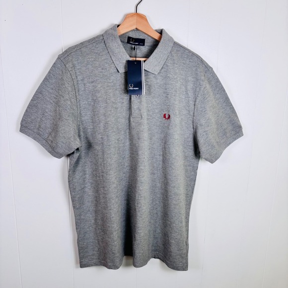 Fred Perry Gray Polo Shirt - Picture 1 of 7